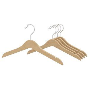 Baby/Children Clothes Hangers Natural Wood 30-pk.
